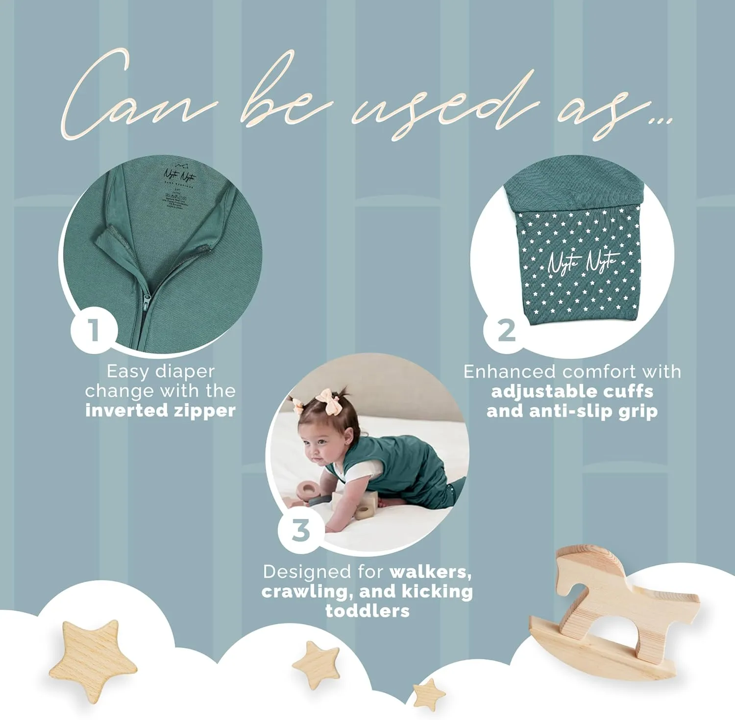 0.5 TOG Sleeveless Sleep Sack, Soft Baby & Toddler Sleeping Sack