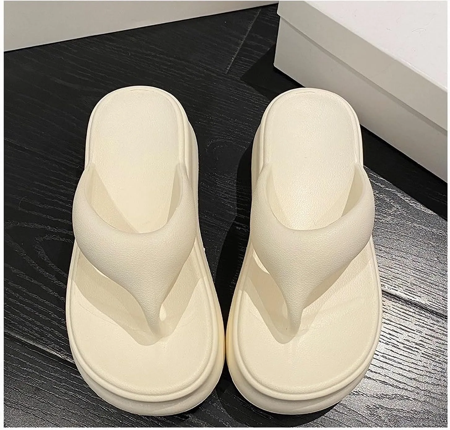 7.0cm thick bottom female outer wear summer new flip-flops casual high heel slippers