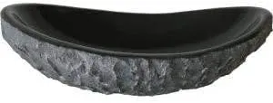 Absolute Natural Granite Slipper Vessel Sink & Brushed Nickel Umbrella Drain