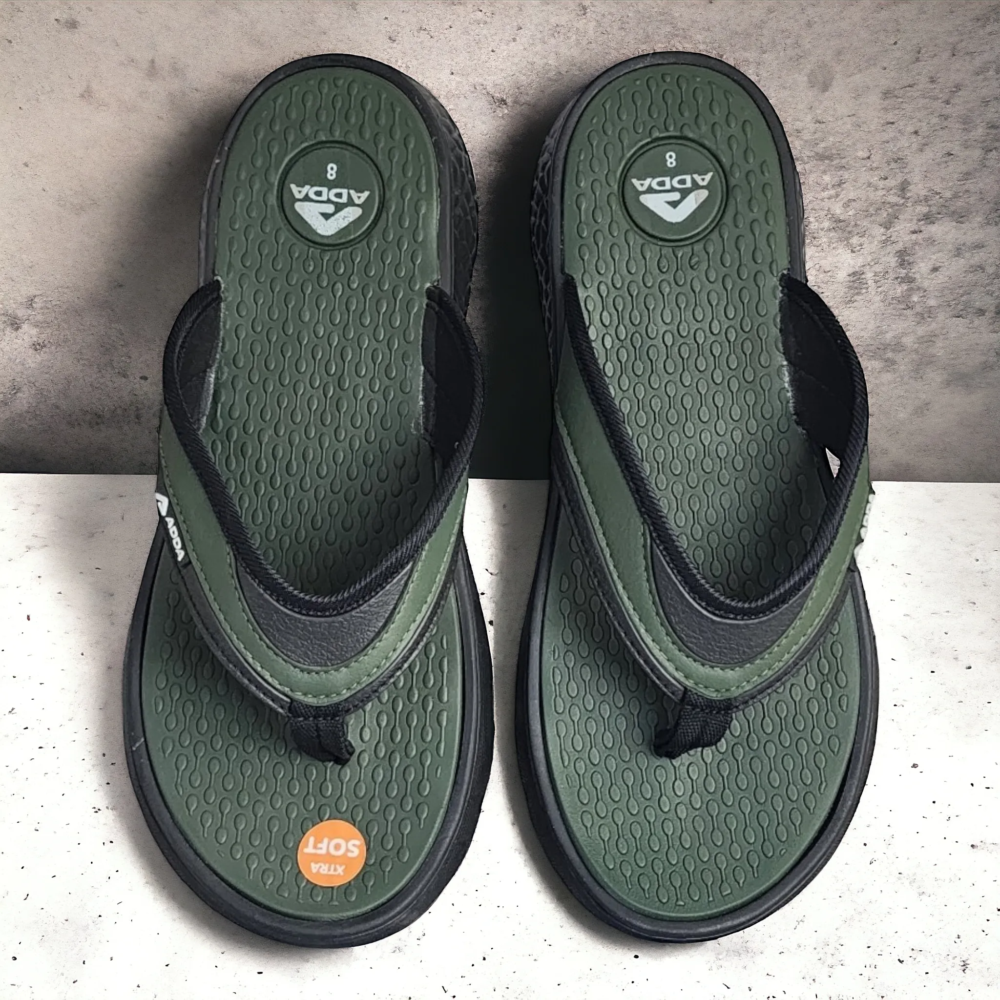 ADDA HYBRID1 OLIVE/BLACK Men's Slipper/Chapple/Flip flop