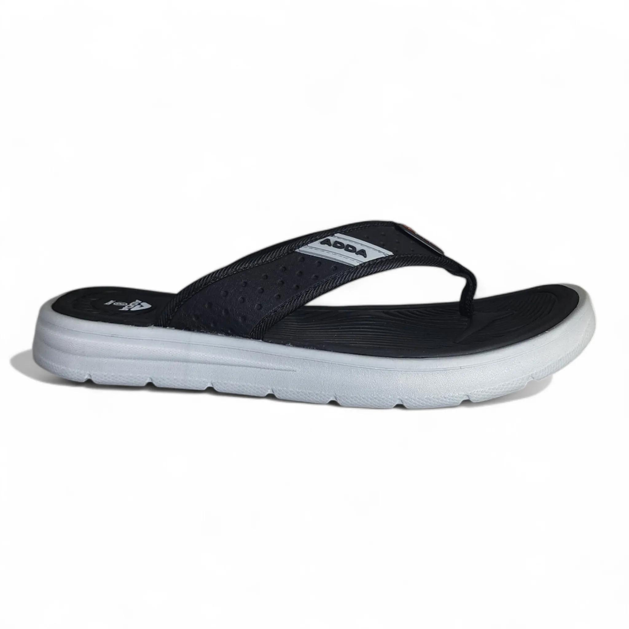 ADDA TIME02 BLACK/GREY Men's Slipper/Chapple/Flip flop