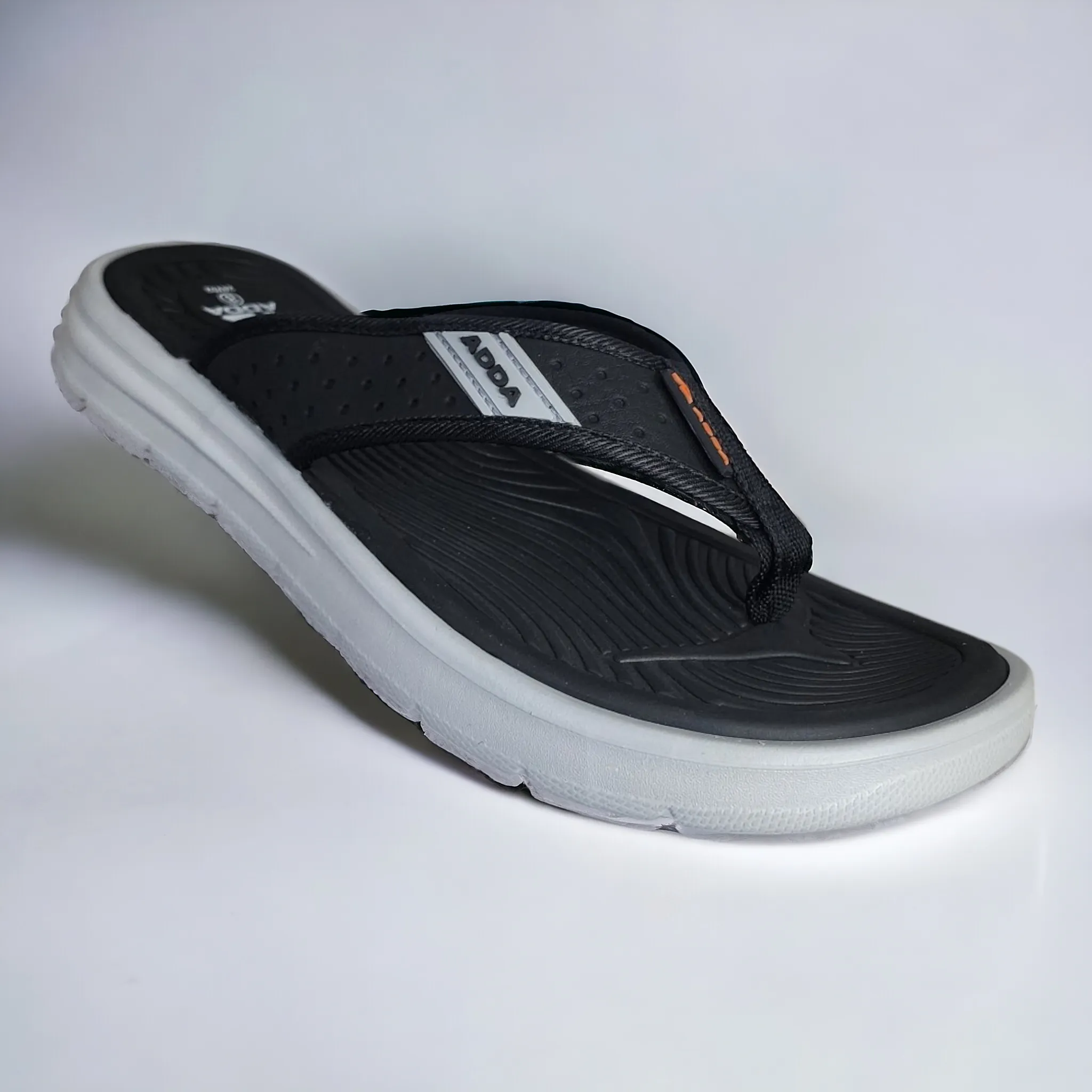 ADDA TIME02 BLACK/GREY Men's Slipper/Chapple/Flip flop