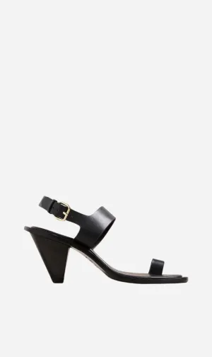 A.Emery | The Leland Heeled Sandal - Black