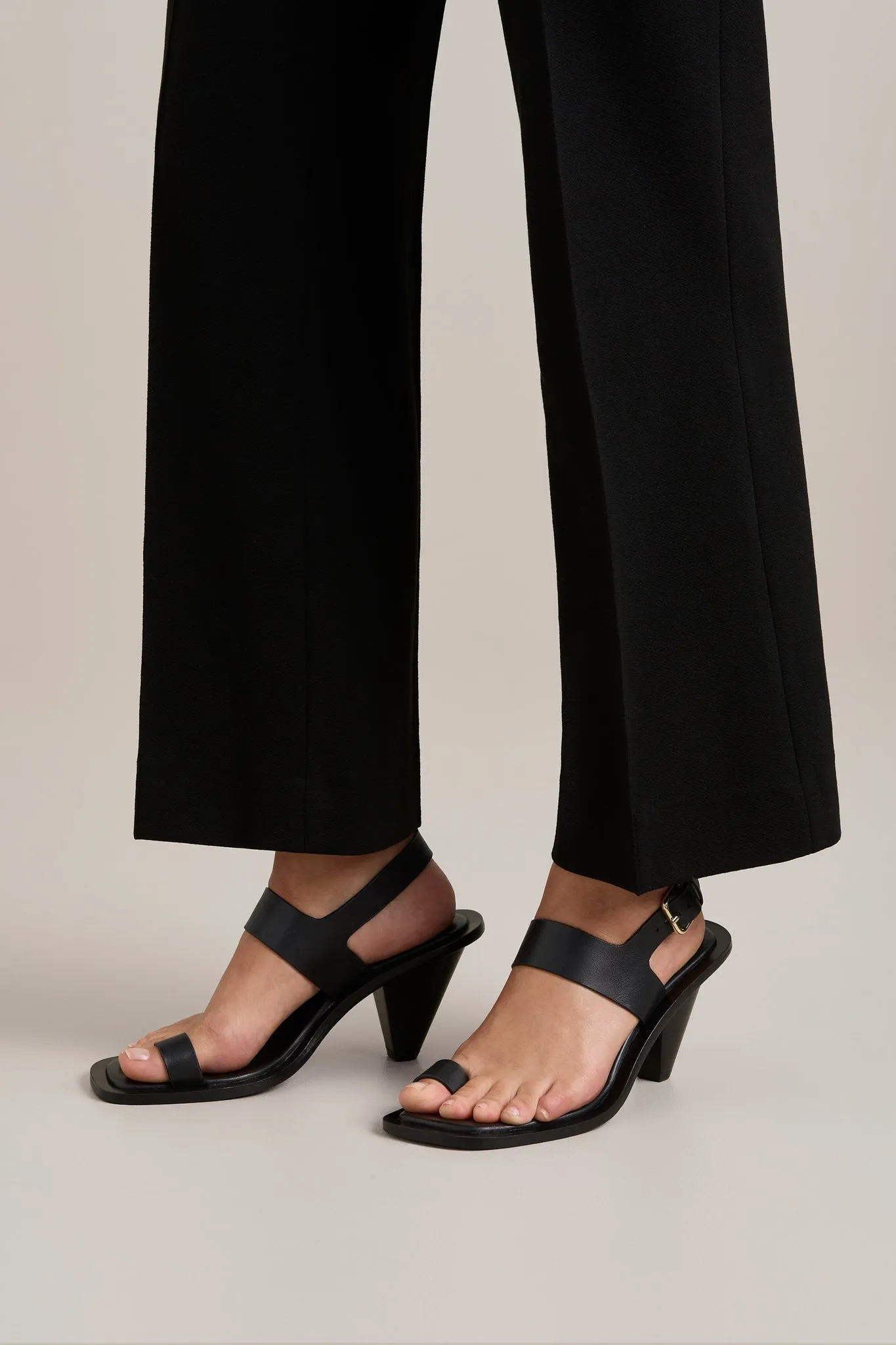 A.Emery | The Leland Heeled Sandal - Black
