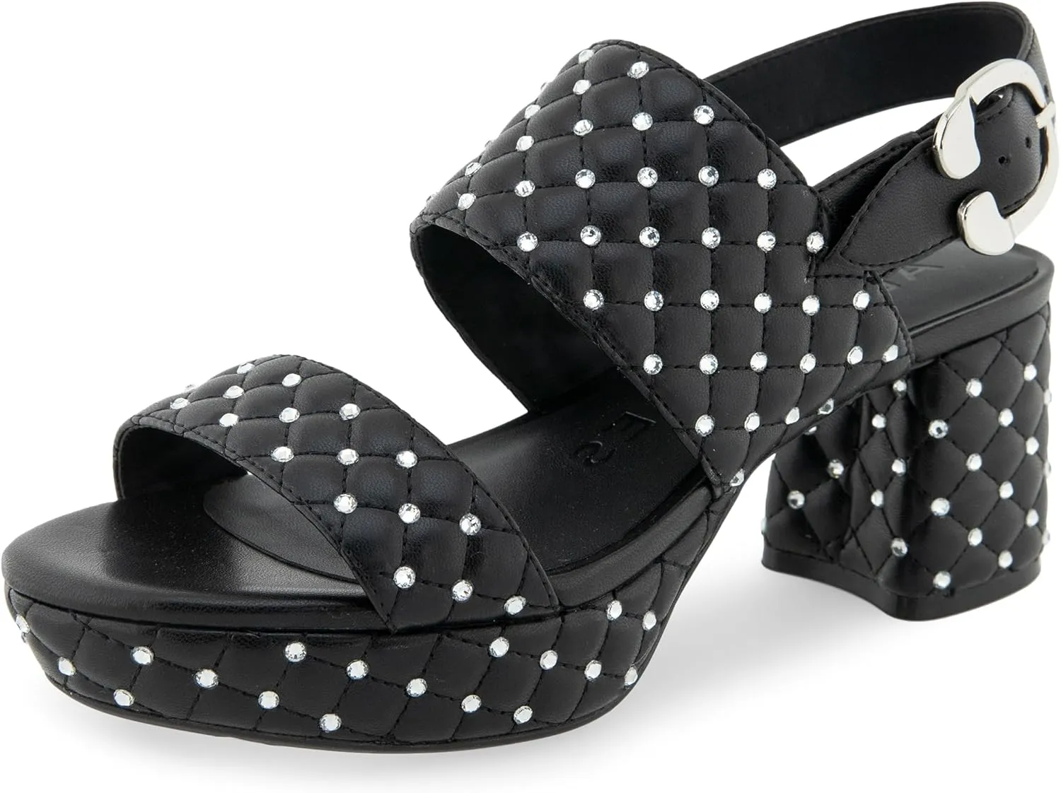 Aerosoles Women's Camera Crystal Heeled Sandal