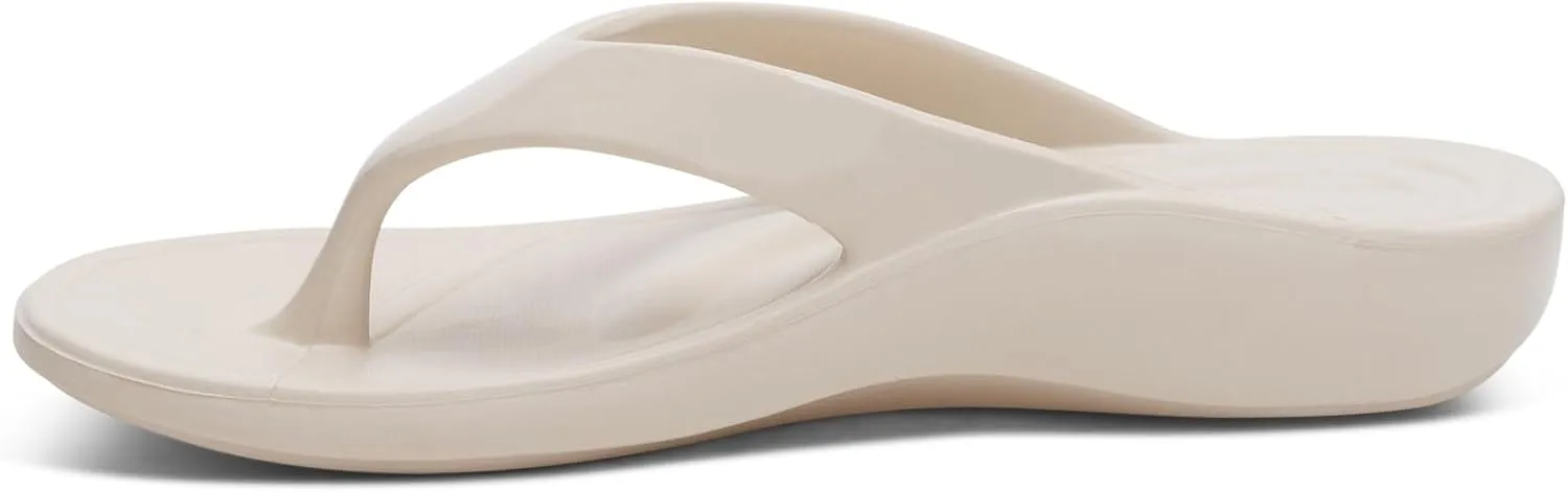 Aetrex Maui Orthopedic Flip Flops for Women Arch Support - Pressure Relief Water-friendly Shock Absorption Super Soft UltraSky EVA Foam Flip Flops