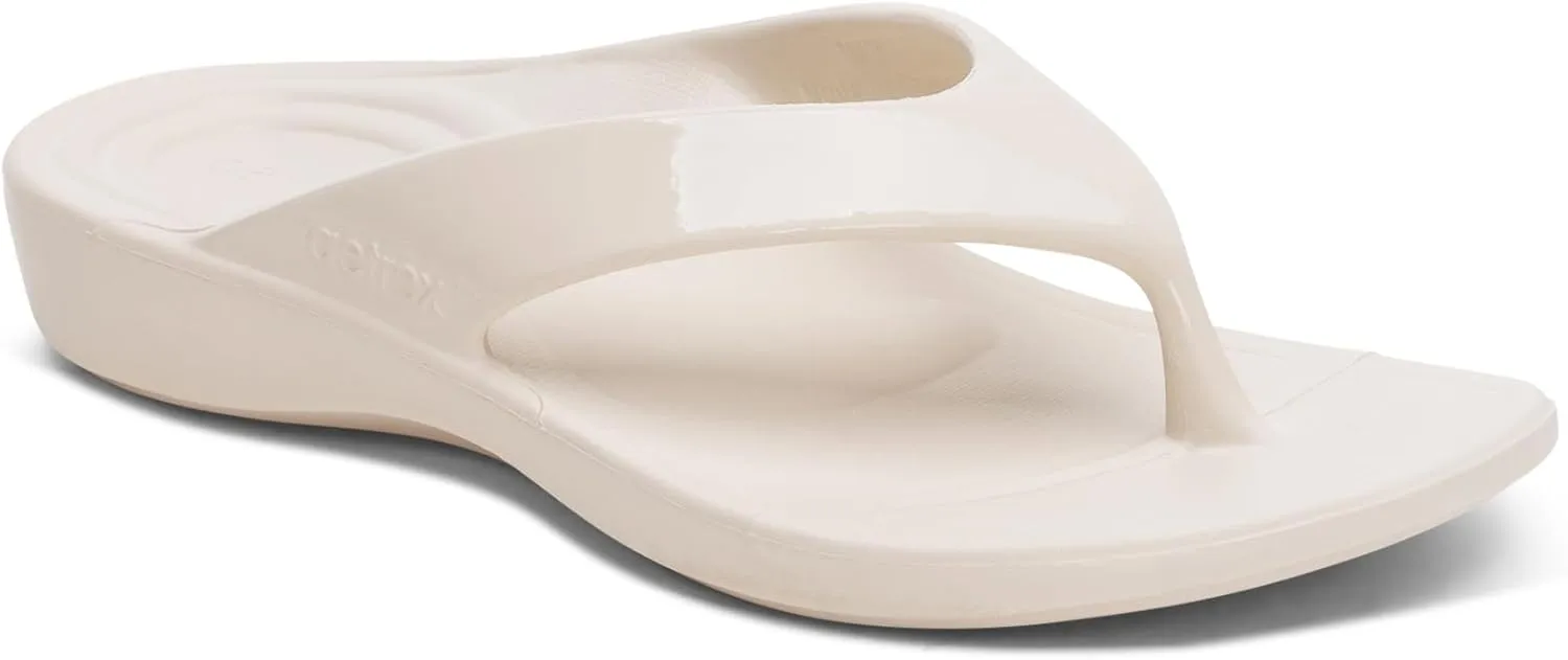 Aetrex Maui Orthopedic Flip Flops for Women Arch Support - Pressure Relief Water-friendly Shock Absorption Super Soft UltraSky EVA Foam Flip Flops