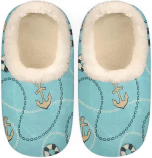 Animal Dog Paw Print Women's Slippers, Footprints Soft Cozy Plush Lined House Slipper Shoes Indoor Non-Slip Slippers for Women Girls Boys Teenager