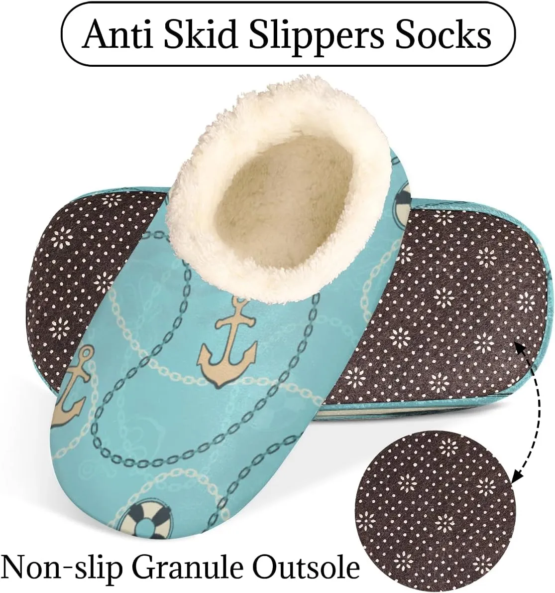 Animal Dog Paw Print Women's Slippers, Footprints Soft Cozy Plush Lined House Slipper Shoes Indoor Non-Slip Slippers for Women Girls Boys Teenager