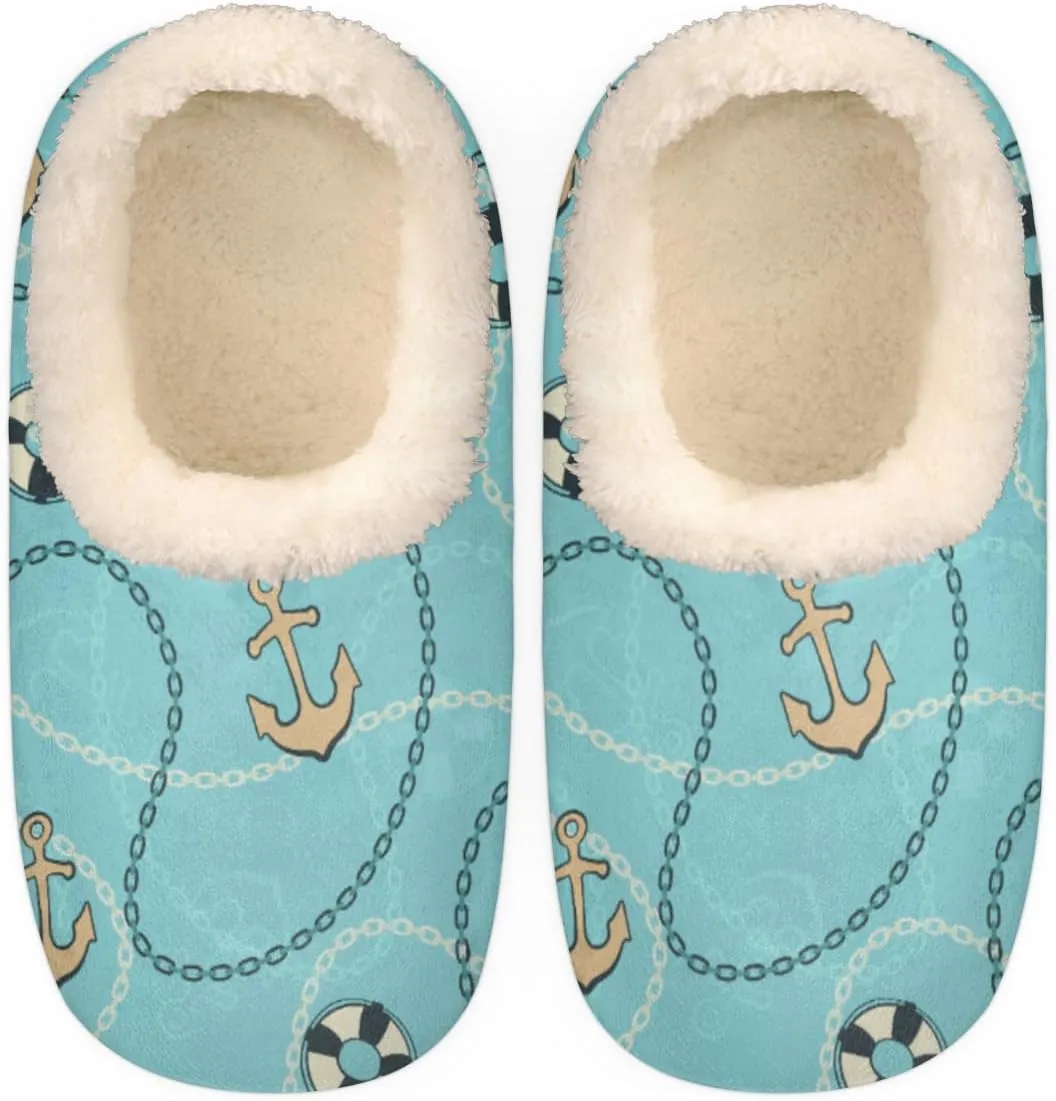 Animal Dog Paw Print Women's Slippers, Footprints Soft Cozy Plush Lined House Slipper Shoes Indoor Non-Slip Slippers for Women Girls Boys Teenager