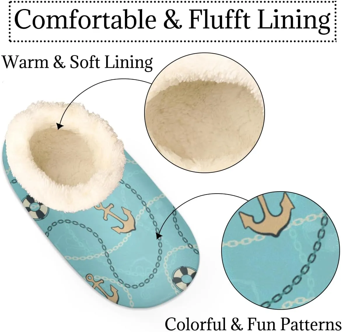 Animal Dog Paw Print Women's Slippers, Footprints Soft Cozy Plush Lined House Slipper Shoes Indoor Non-Slip Slippers for Women Girls Boys Teenager