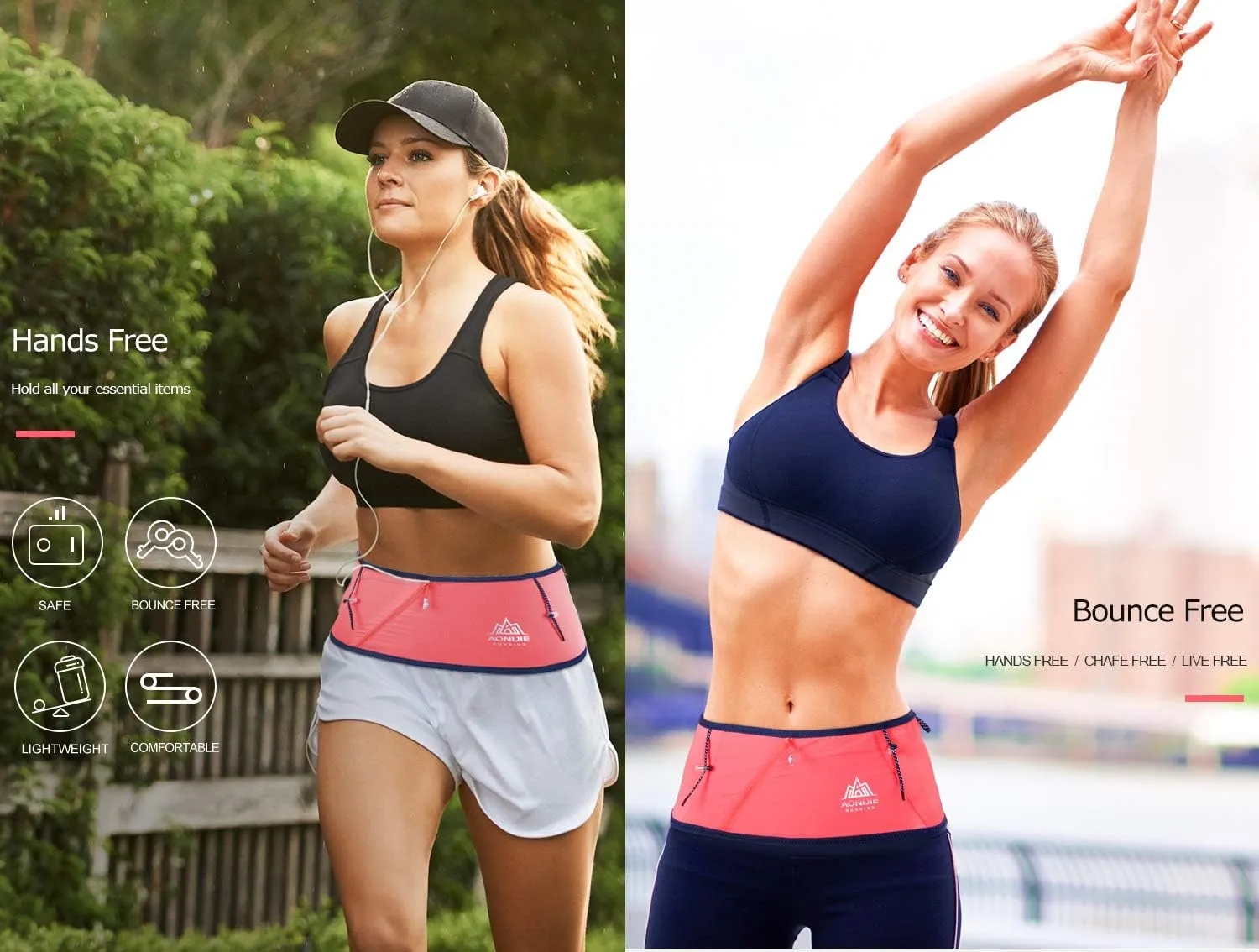 AONIJIE Lovtour Running Belt Waist Pack, Flip Waist Belt,with 250ml Soft Water Bottle Free and Lightweight for Marathon Climbing Jogging Cycling Workout Fitness Mobile Phone Holder