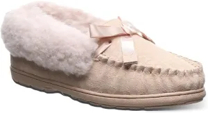 BEARPAW Womens Indio Exotic Suede Glitter Moccasin Slippers