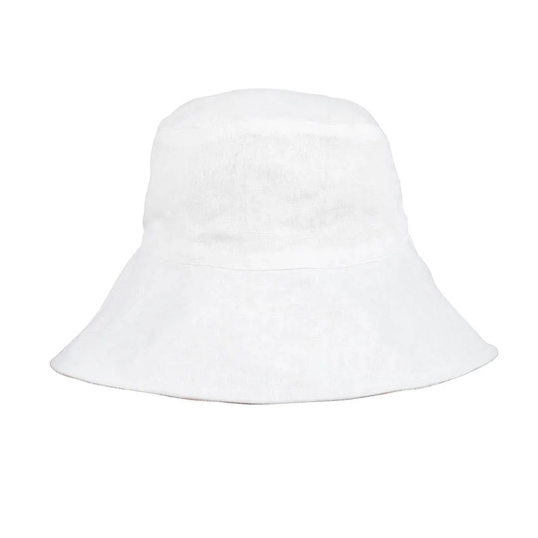 Bedhead |  'Vacationer' Reversible Ladies Sun Hat - (Wildflower / Blanc)