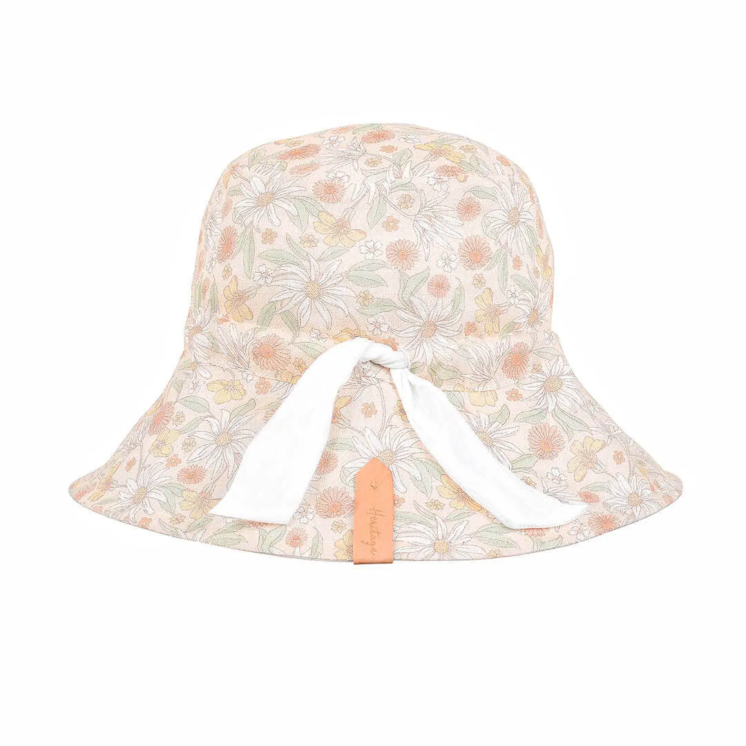 Bedhead |  'Vacationer' Reversible Ladies Sun Hat - (Wildflower / Blanc)