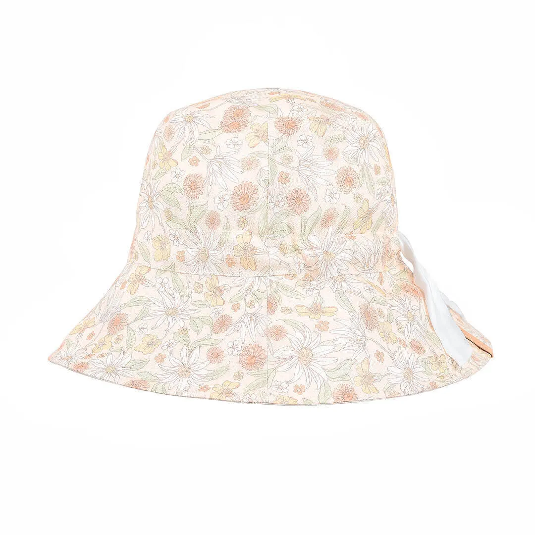 Bedhead |  'Vacationer' Reversible Ladies Sun Hat - (Wildflower / Blanc)