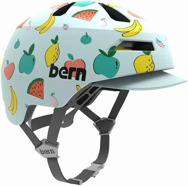 Bern Nino 2.0 Kids Bike Helmet, Lightweight, Adjustable fit, Soft flip Visor, for Children Ages 5 to 8