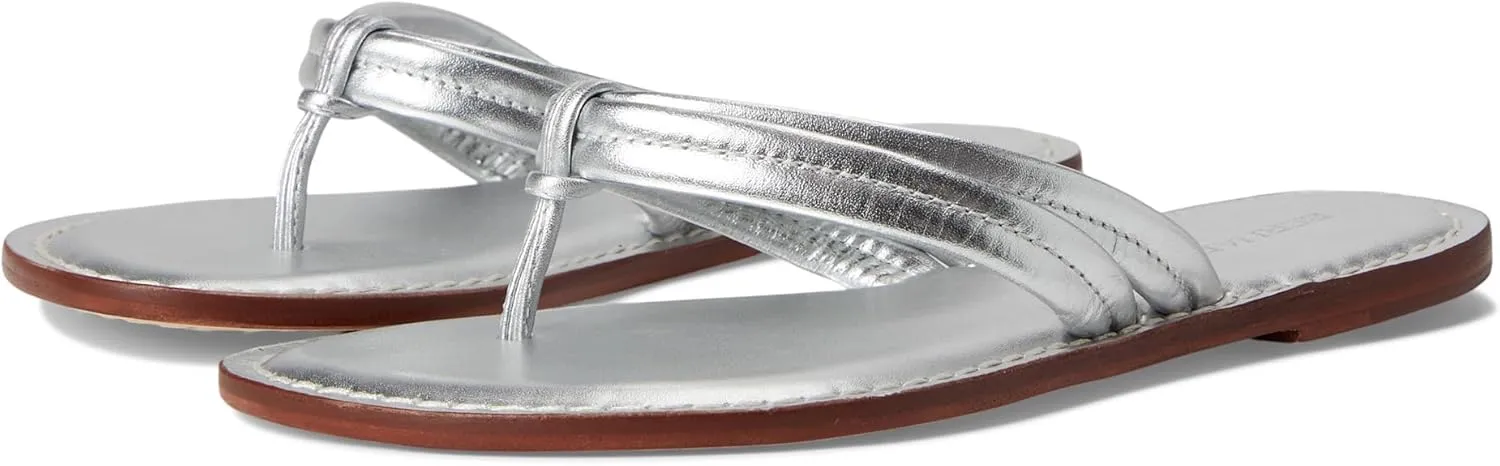 Bernardo Women's Miami Flat Sandal, Silver, 7