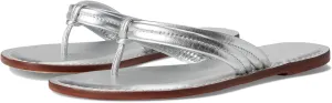 Bernardo Women's Miami Flat Sandal, Silver, 7