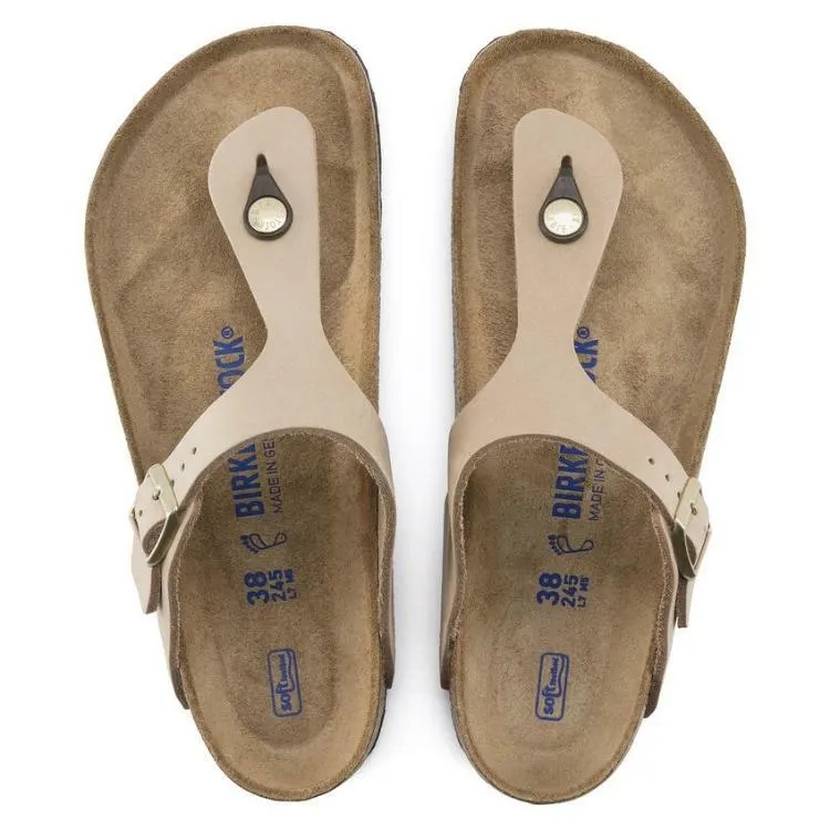 Birkenstock Gizeh Soft Footbed Nubuck Leather