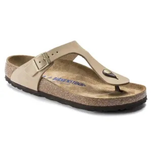 Birkenstock Gizeh Soft Footbed Nubuck Leather
