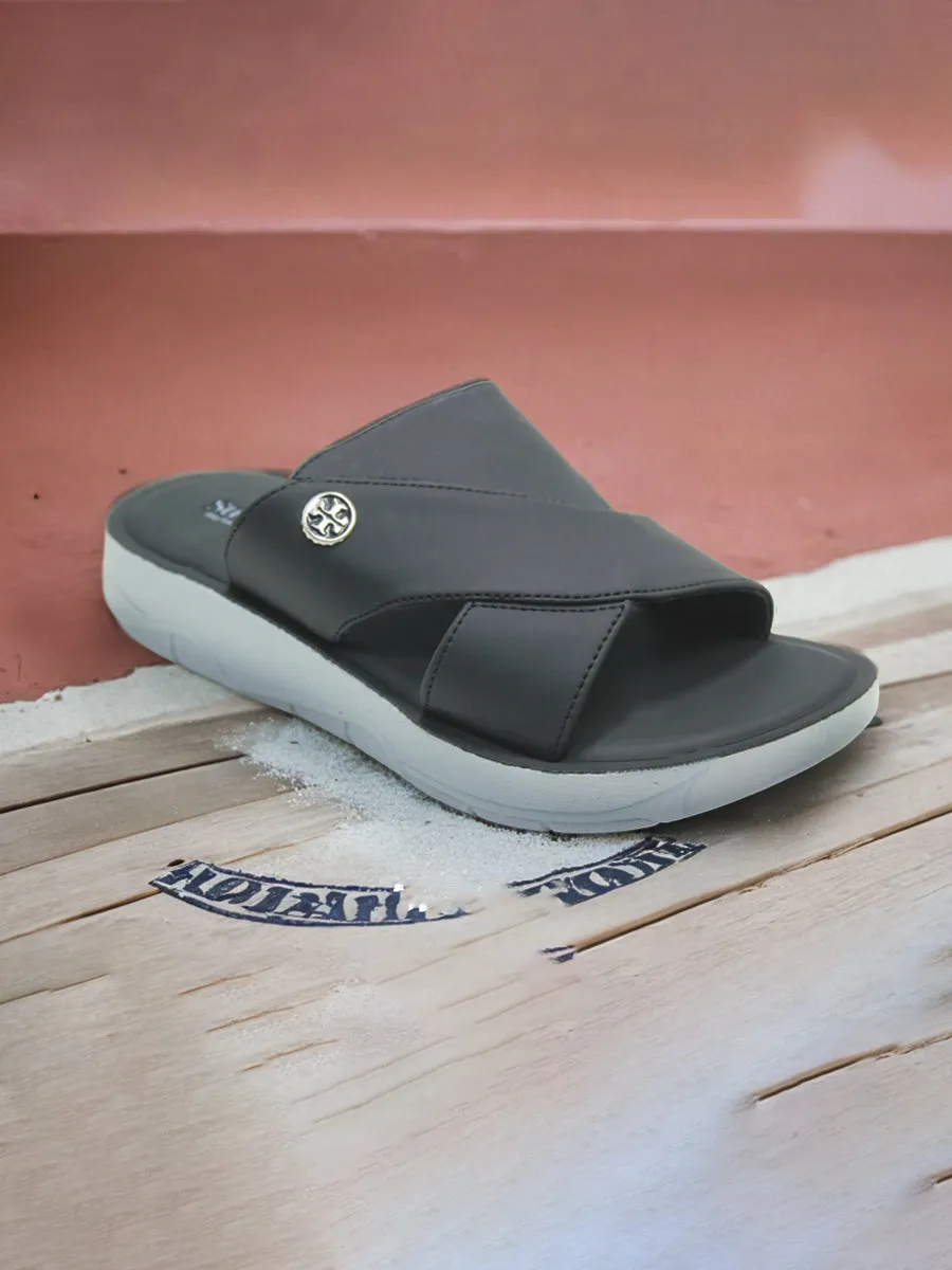 Black | medicated soft imported slippers