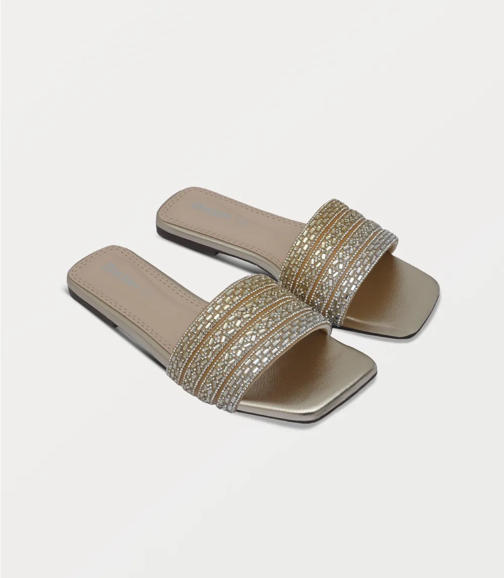 BW10304-GOLDEN-Women Slipper