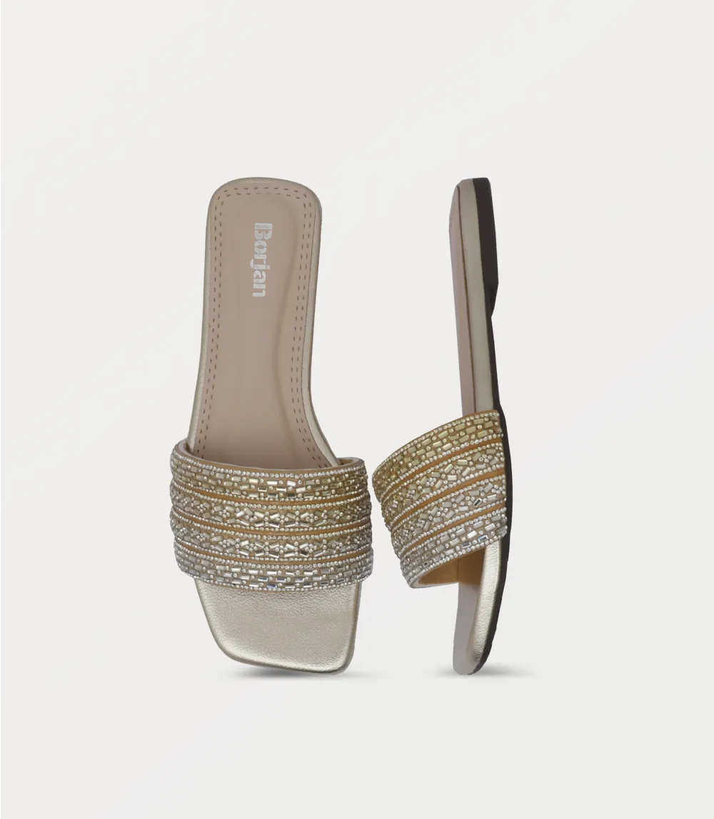 BW10304-GOLDEN-Women Slipper