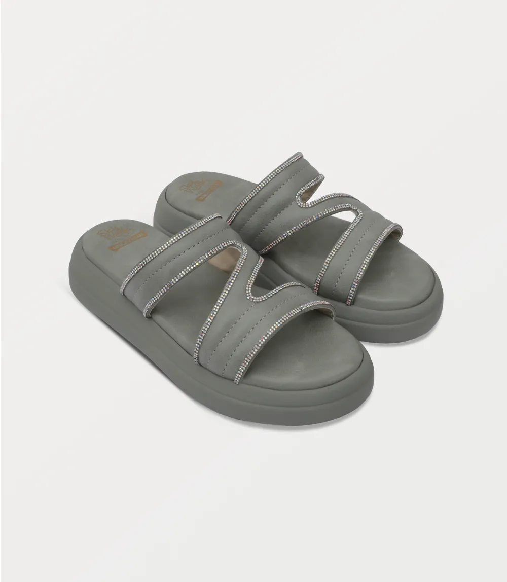 BW10385-MINT-Women Comfort Slipper