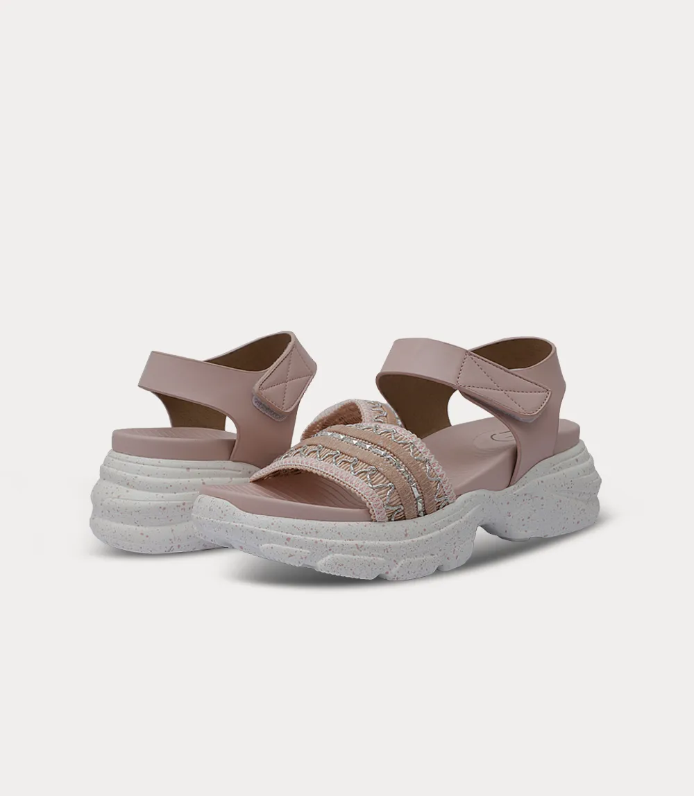 BW10405-PINK-Women Comfort Sandal