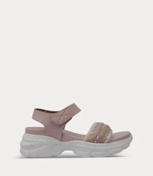 BW10405-PINK-Women Comfort Sandal