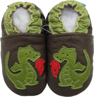 Carozoo Toddler Kids Unisex Slipper Animal Flower Soft Sole Leather Baby Shoes