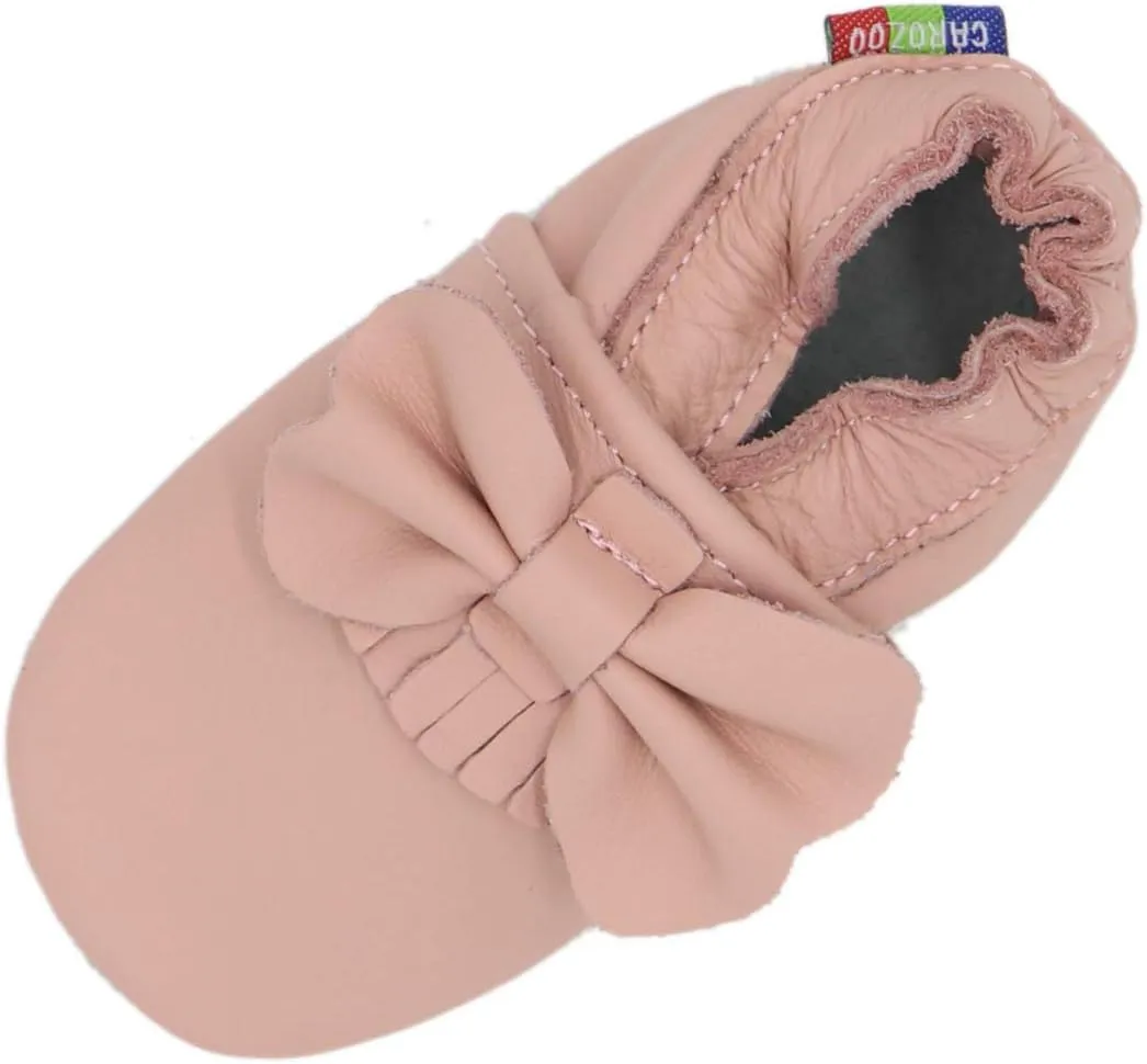 Carozoo Toddler Kids Unisex Slipper Animal Flower Soft Sole Leather Baby Shoes