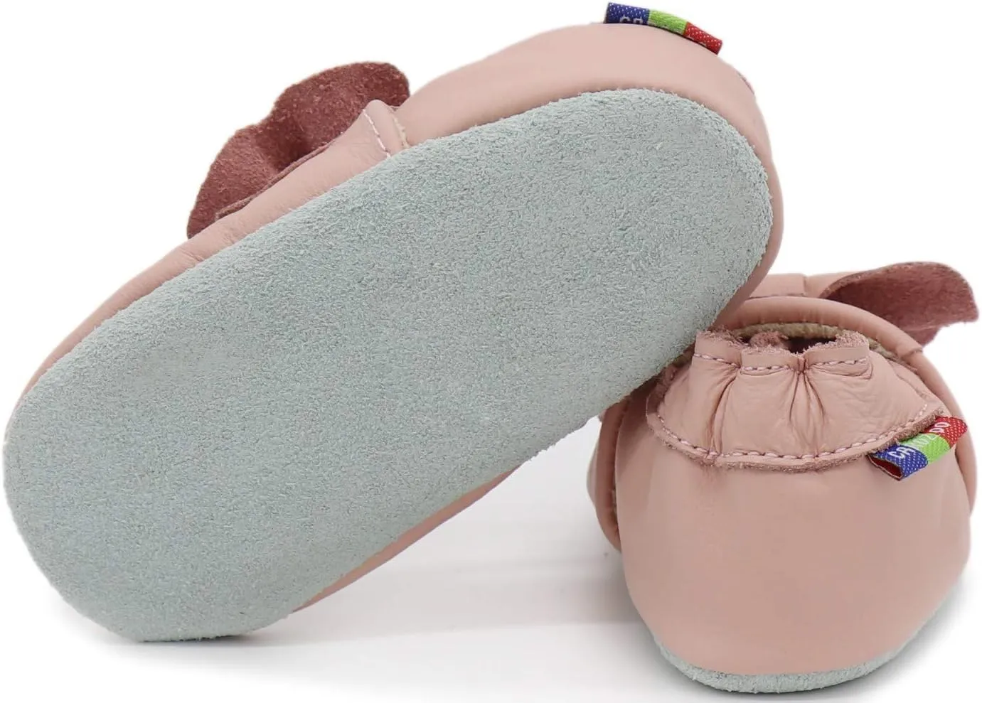 Carozoo Toddler Kids Unisex Slipper Animal Flower Soft Sole Leather Baby Shoes