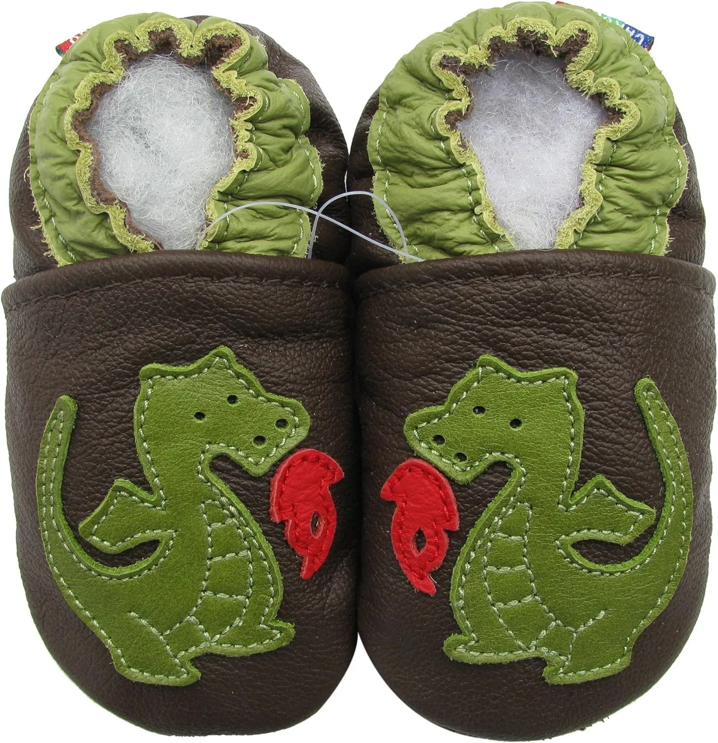 Carozoo Toddler Kids Unisex Slipper Animal Flower Soft Sole Leather Baby Shoes