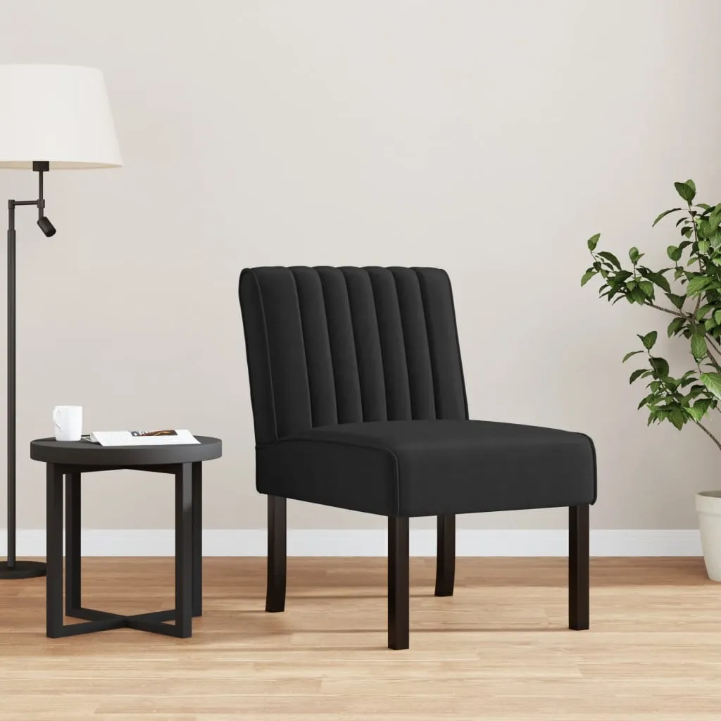 Chair Upholstered Accent Slipper Lounge Chair with Wood Legs Velvet