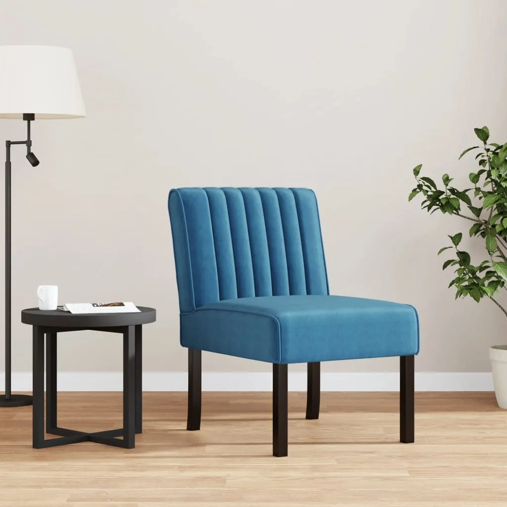 Chair Upholstered Accent Slipper Lounge Chair with Wood Legs Velvet