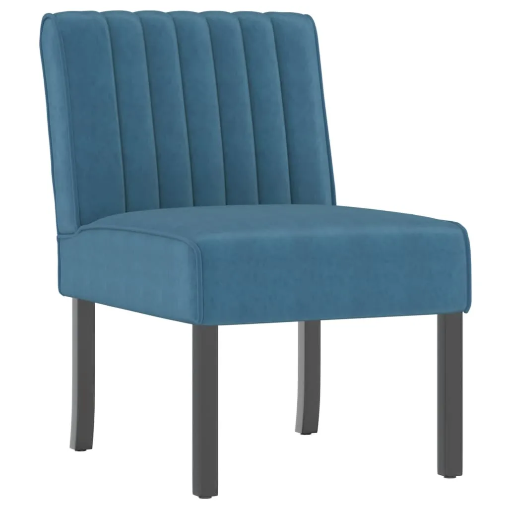 Chair Upholstered Accent Slipper Lounge Chair with Wood Legs Velvet