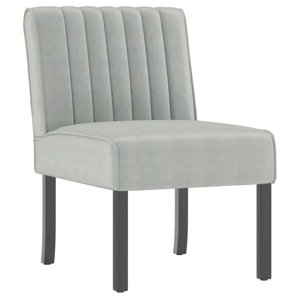 Chair Upholstered Accent Slipper Lounge Chair with Wood Legs Velvet