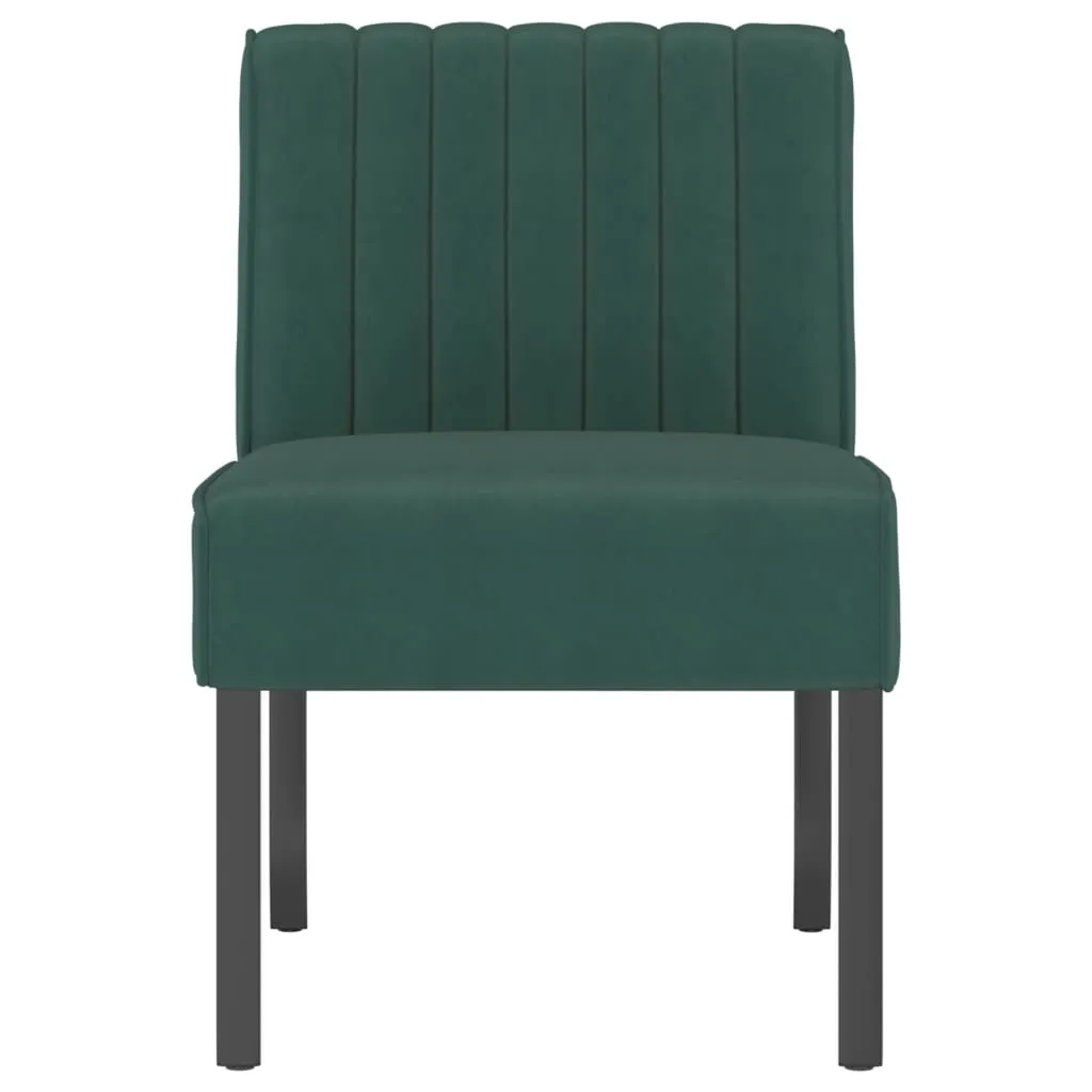 Chair Upholstered Accent Slipper Lounge Chair with Wood Legs Velvet