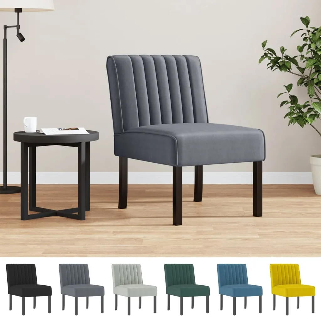 Chair Upholstered Accent Slipper Lounge Chair with Wood Legs Velvet