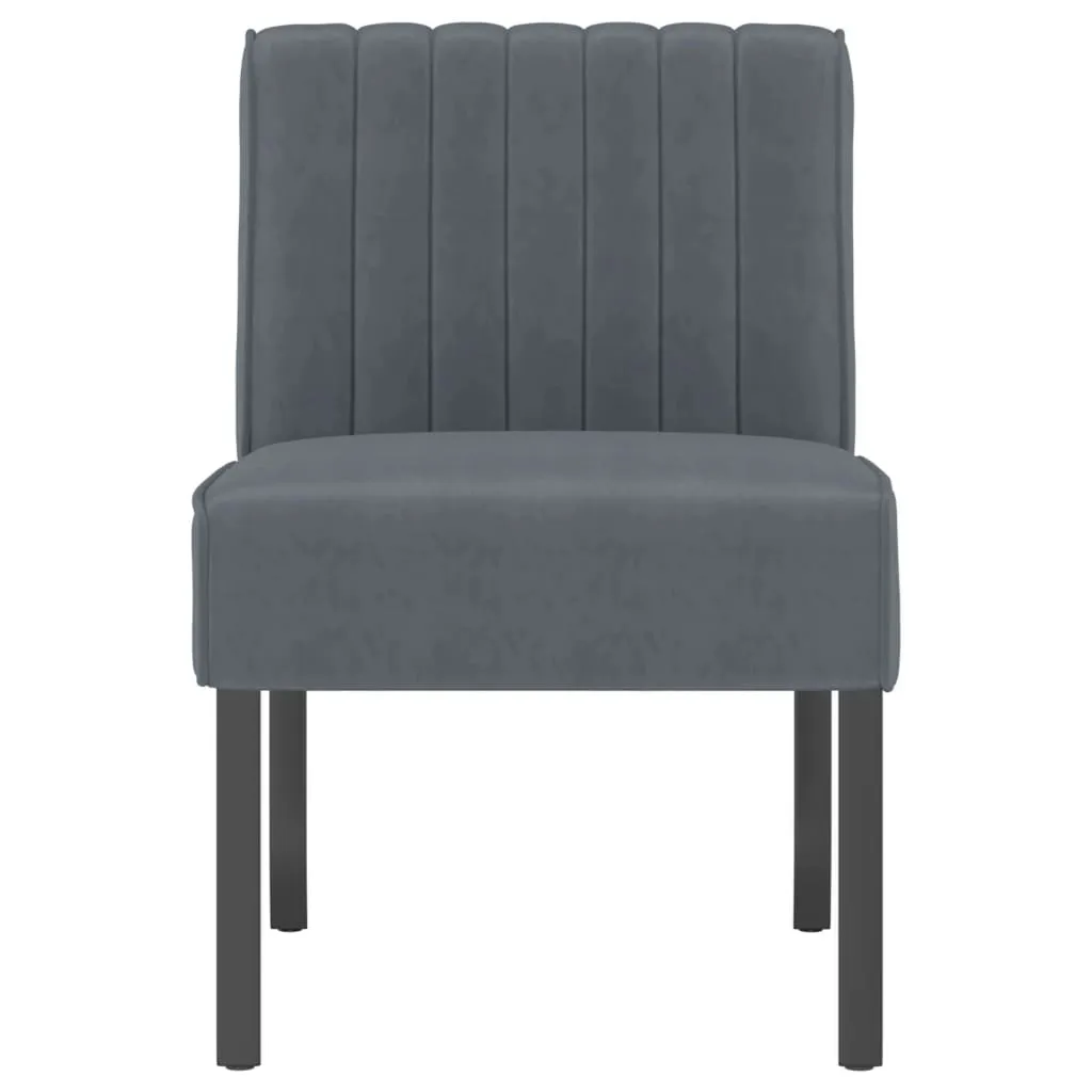 Chair Upholstered Accent Slipper Lounge Chair with Wood Legs Velvet