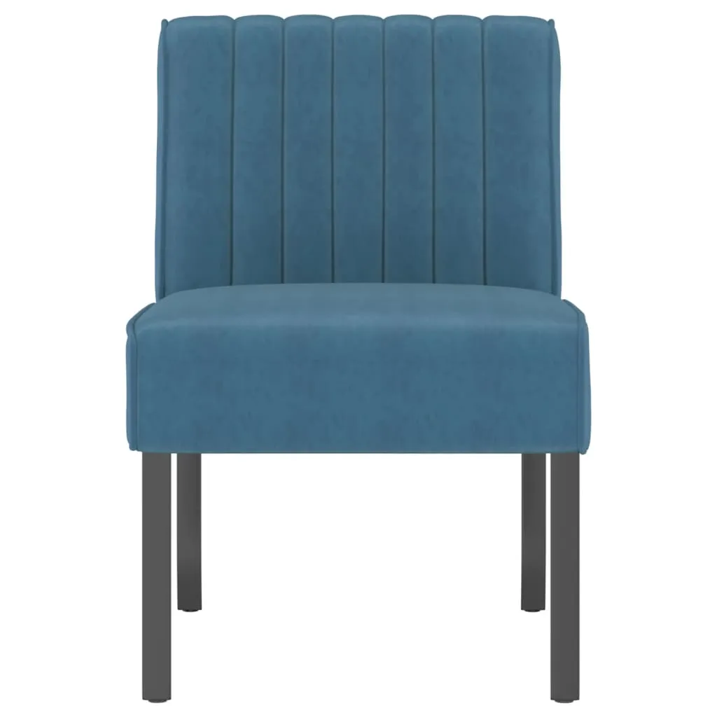 Chair Upholstered Accent Slipper Lounge Chair with Wood Legs Velvet
