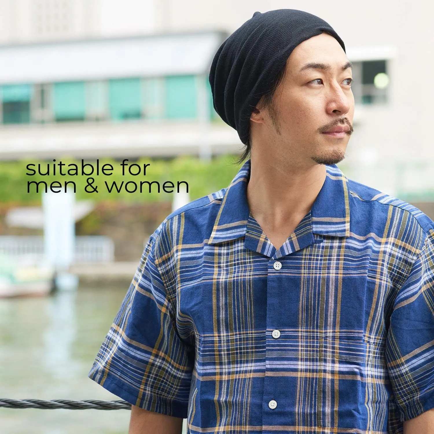 CHARM Silk Headband Scarf Neck Gaiter - Womens Chemo Head Wrap Mens Motorcycle Fashion