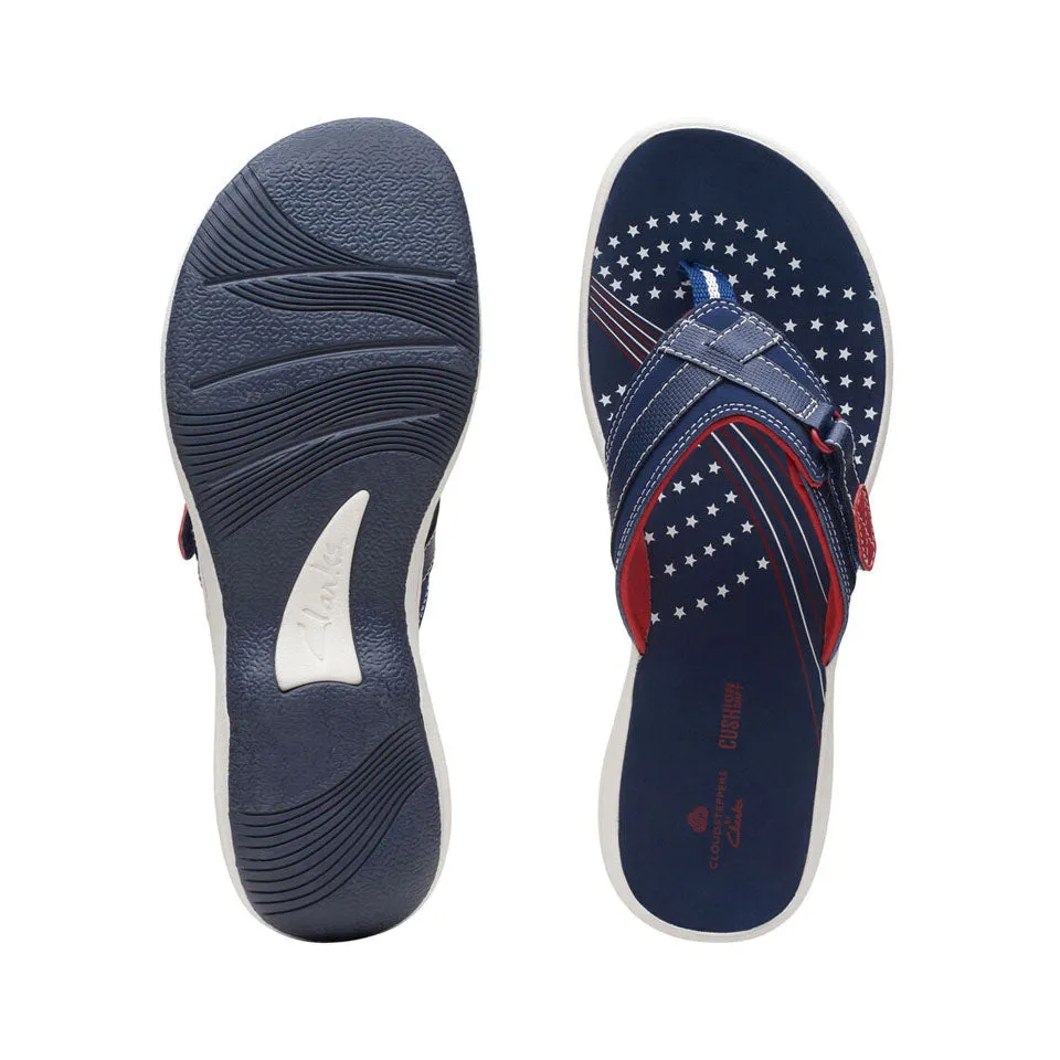Clarks Women's Breeze Sea H Aqua | Navy/Red