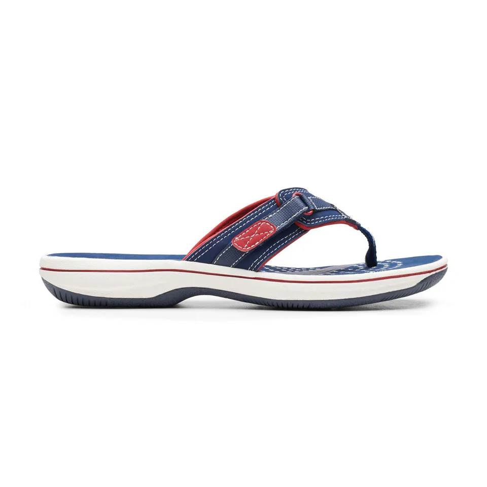 Clarks Women's Breeze Sea H Aqua | Navy/Red