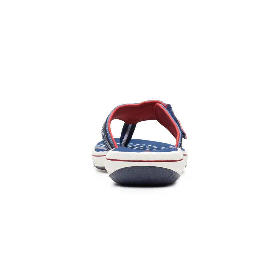 Clarks Women's Breeze Sea H Aqua | Navy/Red