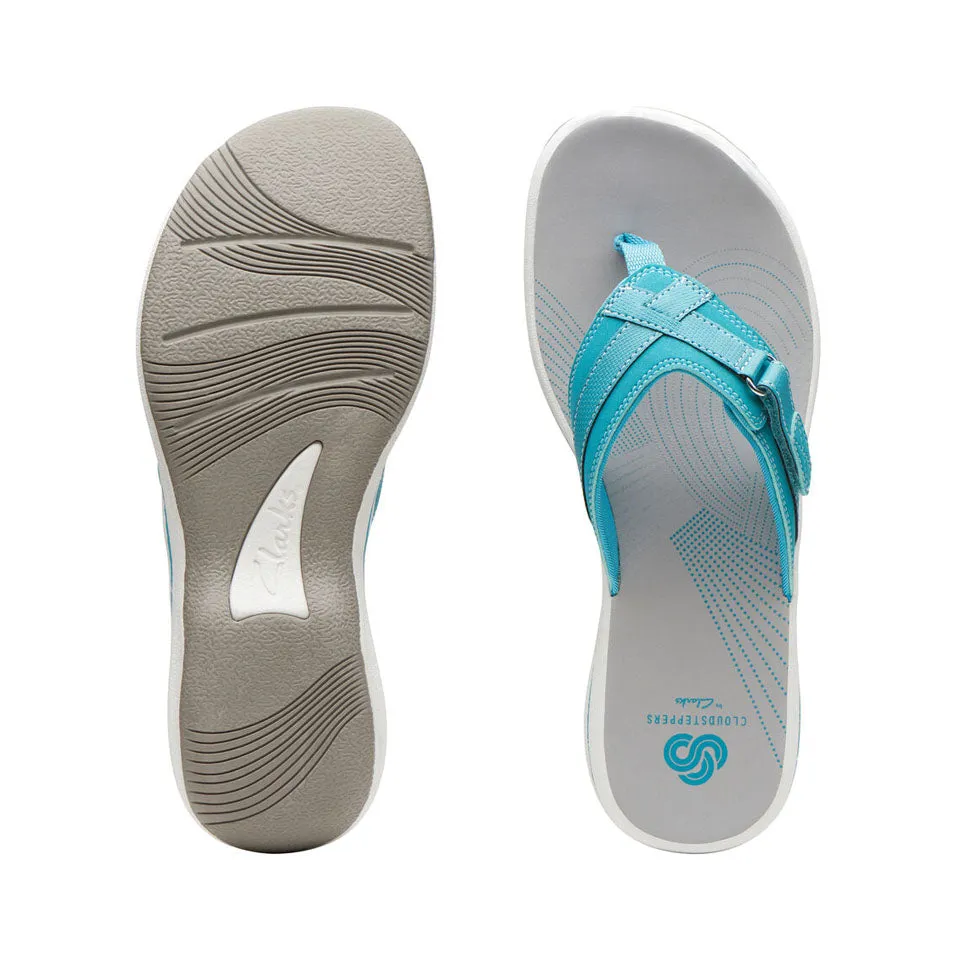 Clarks Women's Breeze Sea H Aqua | Navy/Red