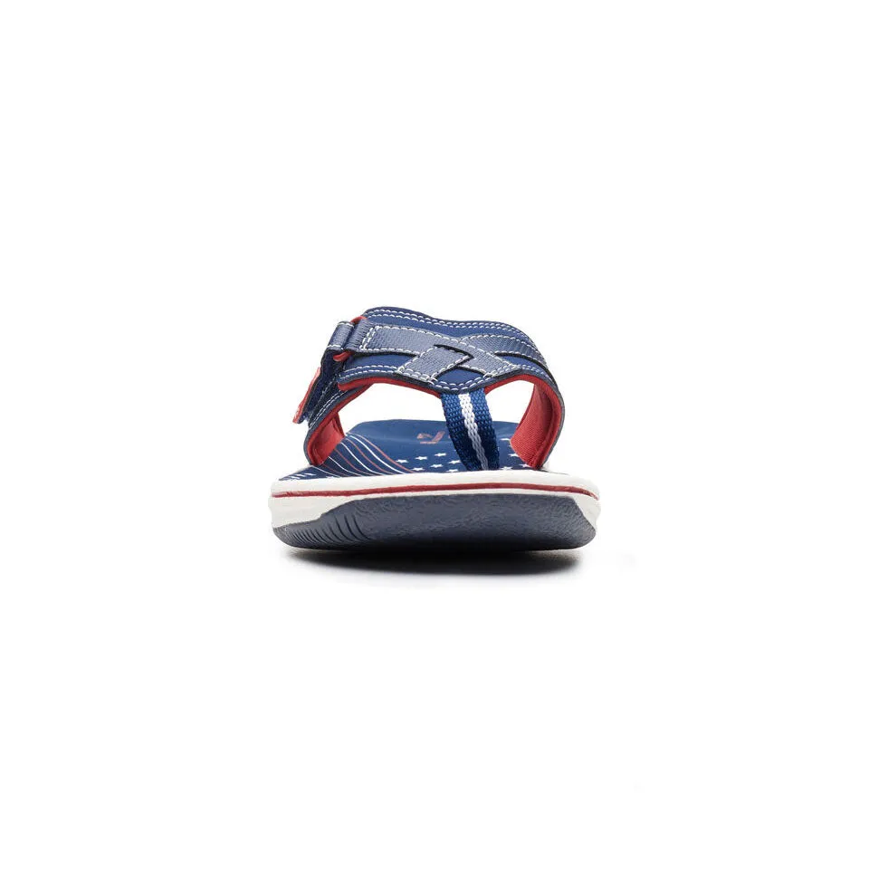 Clarks Women's Breeze Sea H Aqua | Navy/Red