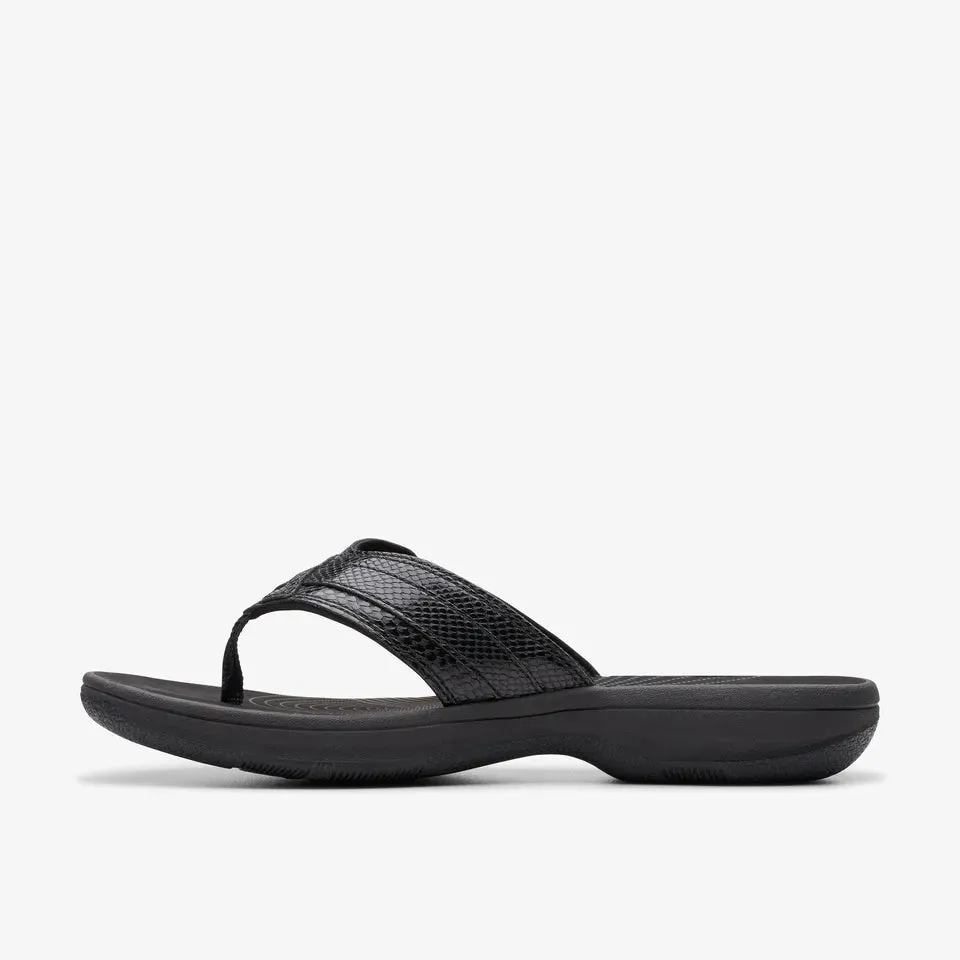 Clarks Women's Breeze Sea H Black Snake | Pink Ombre